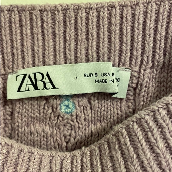 Zara Lavender Knit Top - Picture 2 of 3